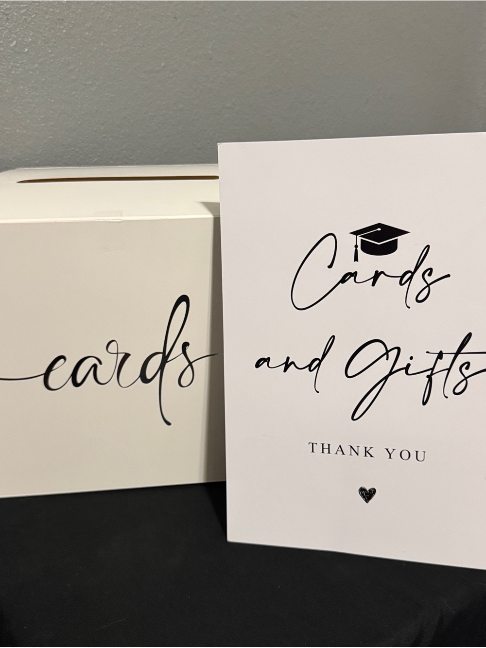 Cards and Gifts Sign w Card Box